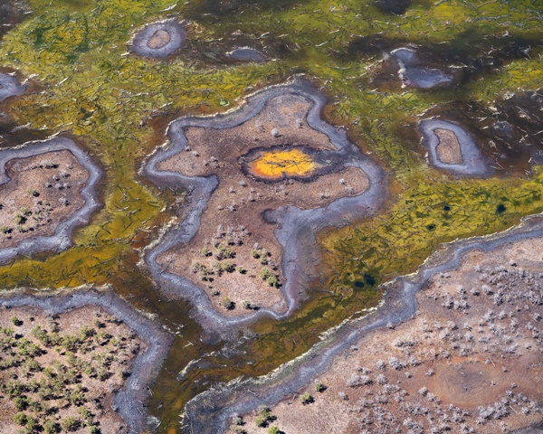 Imagem de pântano na Austrália destruído pela ação do homem. A foto foi uma das premiadas no concurso de fotografai de paisagem
