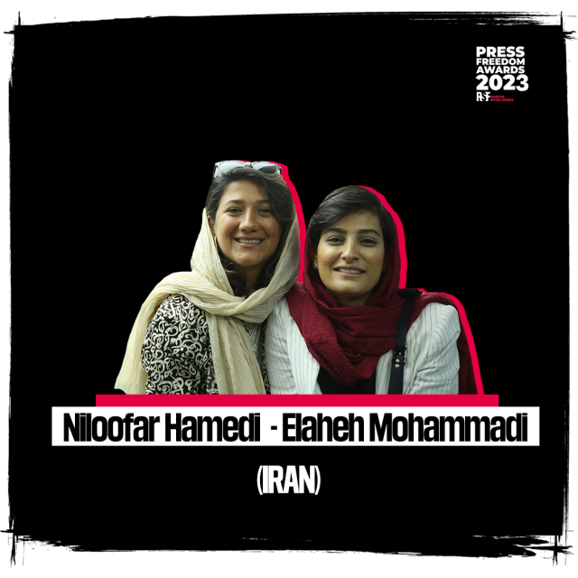 Niloofar Hamedi e Elaheh Morhammadi, jornalistas iranianas, indicadas ao prêmio Coragem da Repórteres Sem Fronteiras 