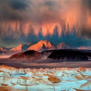 O campo de pedra-pomes fica em La Puna, Argentina