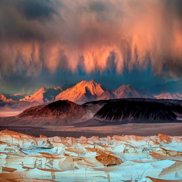 O campo de pedra-pomes fica em La Puna, Argentina