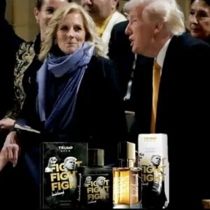 Donald Trump usou imagem de Jill Biden em campanha de seu perfume Fight