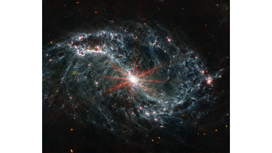 Galáxias próximas em foto do telescópio James Webb
