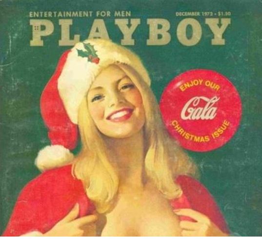 Capa da Playboy inspirada na figura de Papai Noel 
