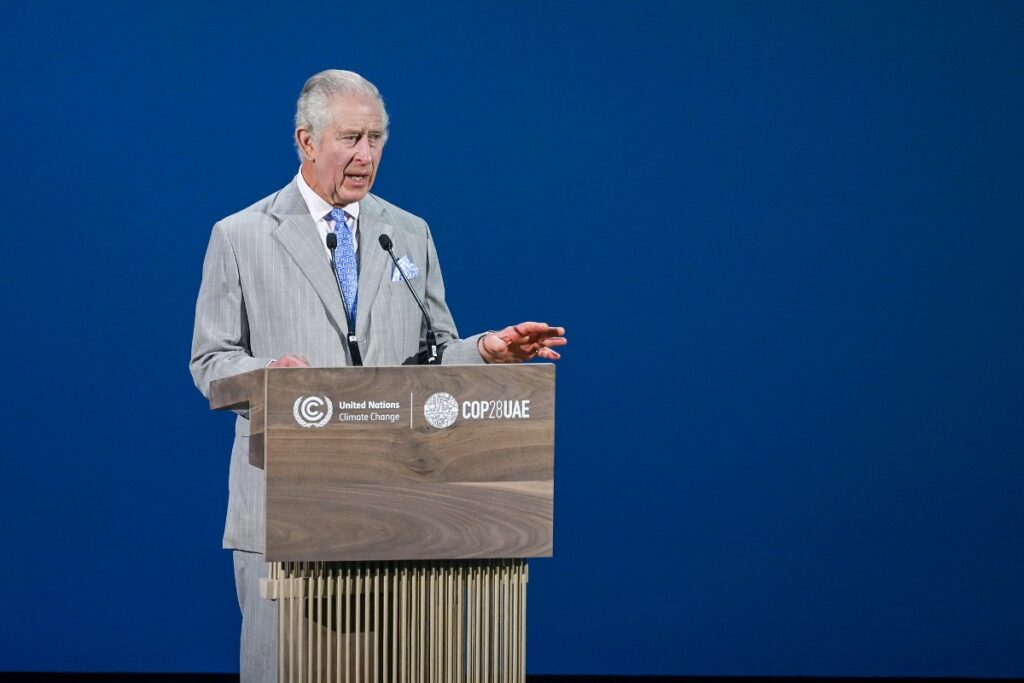 Rei Charles III discursa na abertura da COP28