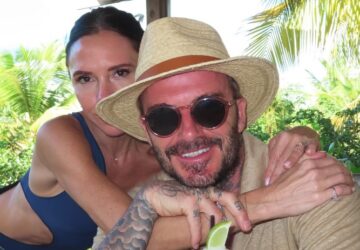 David e Victoria Beckham passam férias nas Bahamas