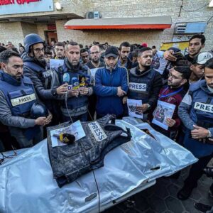 Funeral de jornalista em Gaza