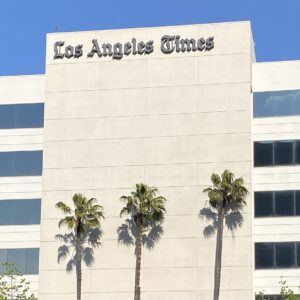 Sede do Los Angeles Times, que fez demissões atingindo 20% da equipe
