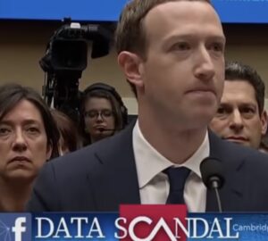Mark Zuckerberg em cena de documentário da Netflix sobre o escândalo Cambridge Analytica, lembrado nos 20 anos do Facebook