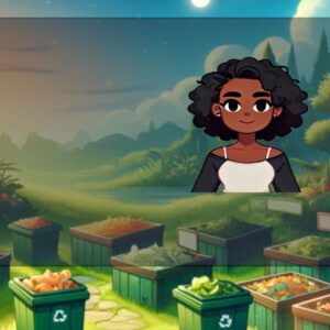 Tela de abertura de videogame criado para ensinar sustentabilidade nas escolas