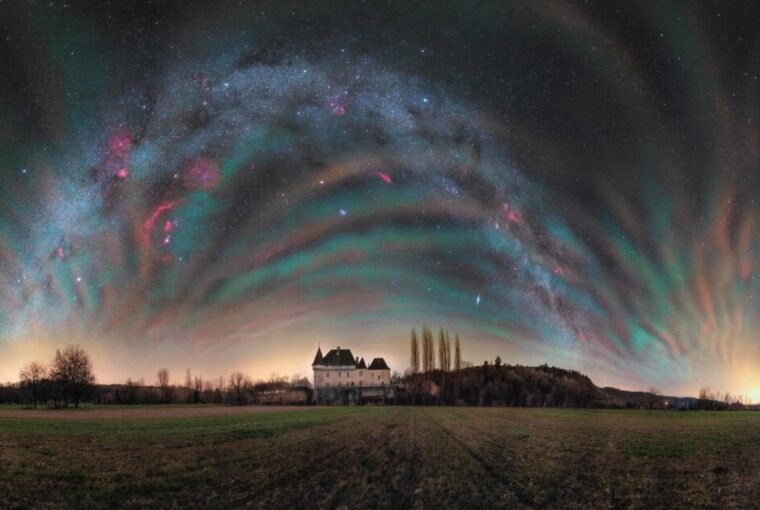 Astrofotografia da Via Láctea na França