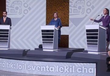 Candidatos em debate antes das eleições presidenciais no México