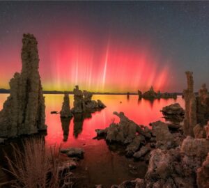 Aurora boreal na Califórnia foi uma das fotos finalistas do concurso de Greenwich