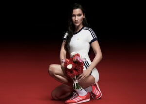 Bella Hadid em anúncio para a Adidas que gerou protestos de Israel