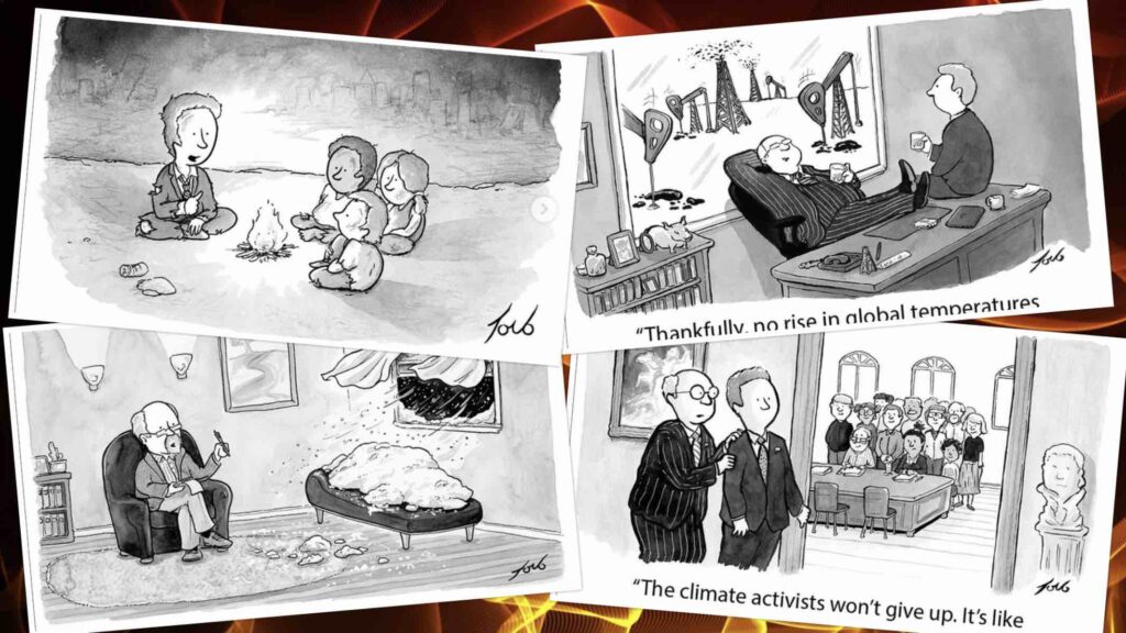 Cartoon mudança climática