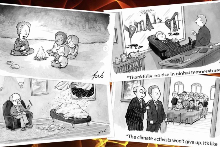 Cartoon mudança climática