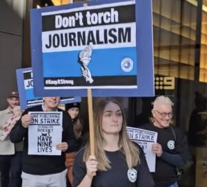 Jornalistas da Austrália em greve durante Olimpíadas