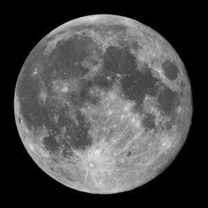 Lua com detalhes da superfície 