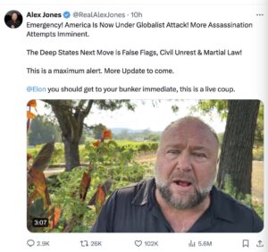 Alex Jones teórico da conspiração fala sobre tentativa de assassinato de Donald Trump na Pensilvânia 