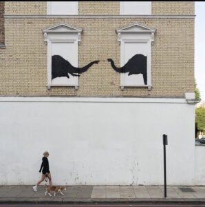 Obra Banksy Londres elefantes em Chelsea