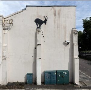 Obra Bansky animais cabra em Londres 