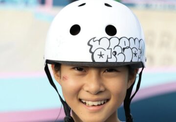 Zheng Haohao, skatista da China, atleta mais jovem competindo nas Olimpíadas de Paris 2024