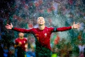 Cristiano Ronaldo em foto vencedora de concurso de fotografia esportiva