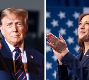 Donald Trump e Kamala Harris, candidatos nas eleições presidenciais dos EUA