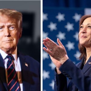 Donald Trump e Kamala Harris, candidatos nas eleições presidenciais dos EUA