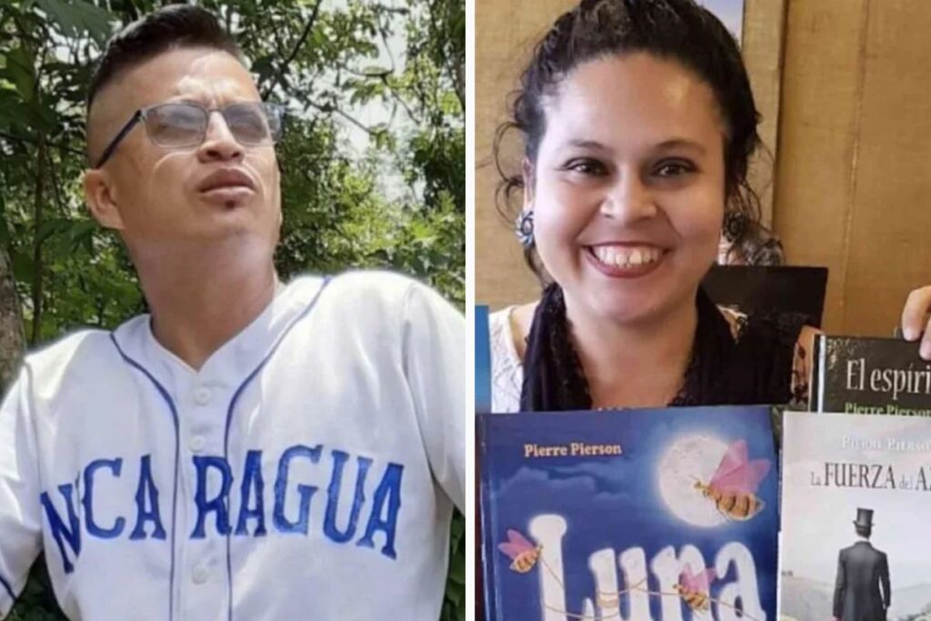 Victor Ticay e Fabiola Tercero, jornalistas da Nicarágua deportados junto com presos políticos