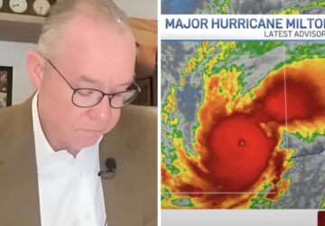 Meteorologista John Morales se emociona ao falar do furacão Milton na Flórida