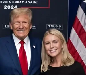 Donald Trump e Karoline Leavitt, a mais jovem Secretária de Imprensa da história da Casa Branca