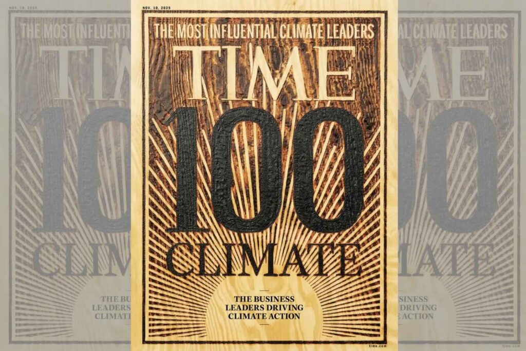 Capa da revista Time 100 clima