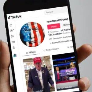 Conta de Donald Trump no TikTok