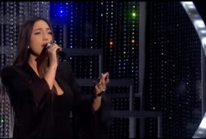 Yuval Raphael, cantora de Israel, em apresentação no Eurovision 2025