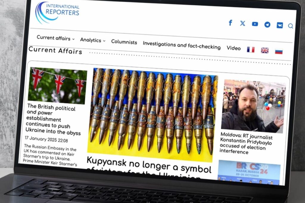 International Reporters, site apontado pela RSF como ferramenta de desinformação da Rússia