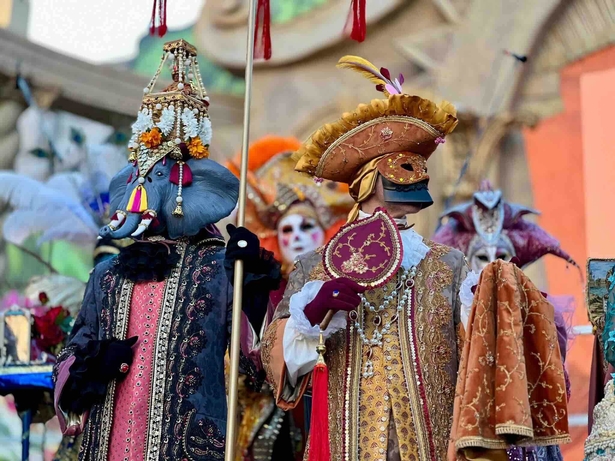 Mascarados no Carnaval de Veneza