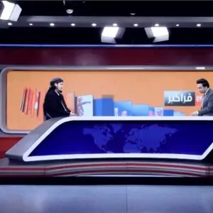 Programa de TV da rede ToloNews, do Afeganistão