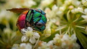 Fotografia de uma "jóia escondida", vencedora da competição de fotografia do Royal Entomological Society 2024