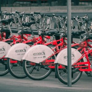 Estação de bicicletas elétricas