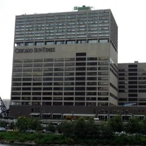 Prédio do jornal Chicago Sun-Times, dos EUA