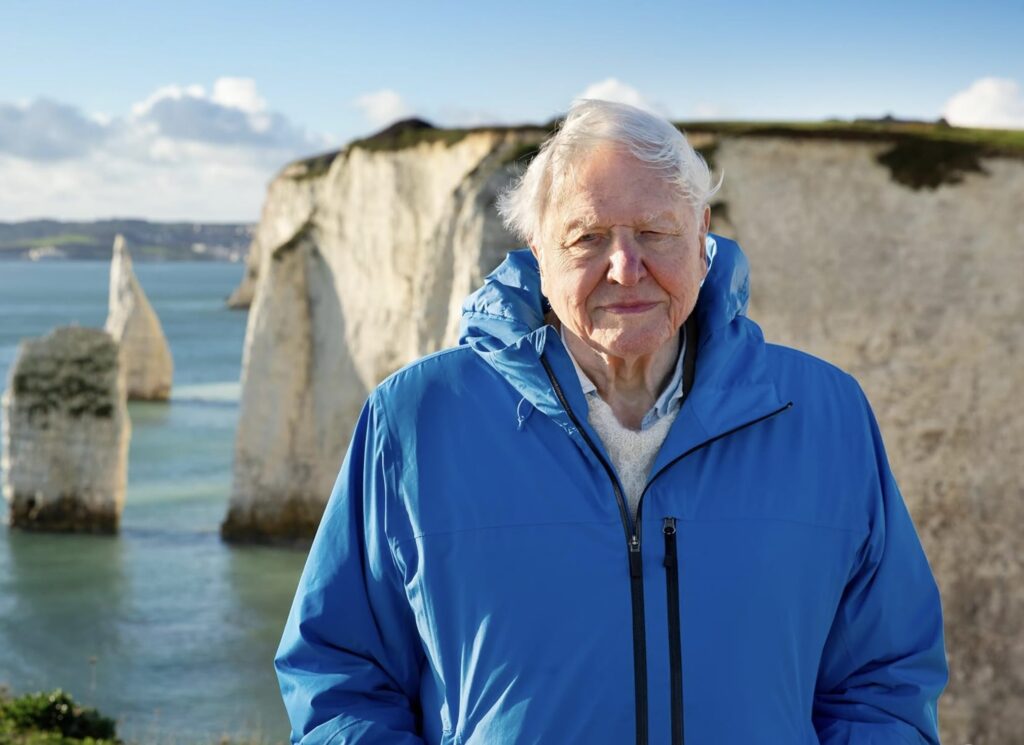 David Attenborough em cena de seu novo filme sobre os oceanos