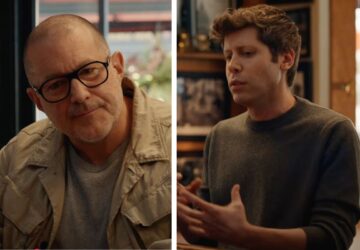 Jony Ive, criador do iPhone e Sam Altman, CEO da OpenAI