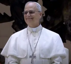 Papa Leão 14 em encontro com a imprensa no Vaticano