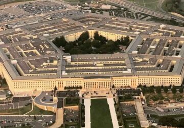 Imagem aérea do Pentágono, sede do Departamento de Defesa dos EUA
