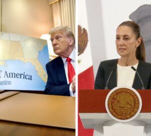 Donald Trump mudou o nome do Golfo do México, e a presidente do país, Claudia Sheinbaum, reagiu contra a decisão.