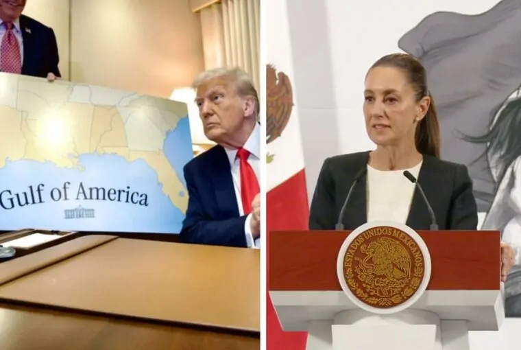 Donald Trump mudou o nome do Golfo do México, e a presidente do país, Claudia Sheinbaum, reagiu contra a decisão.