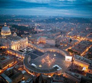 Cidade do Vaticano à noite