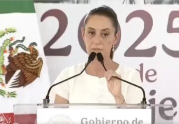 Claudia Sheinbaum, presidente do México, em vídeo distorcido pela onda de fake news sobre os protestos em Los Angeles