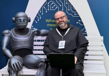 Frade Paolo Benanti, guro de inteligência artificial do Vaticano