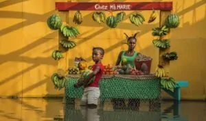 Criação em estúdio das inundações de Brazzaville, no Congo